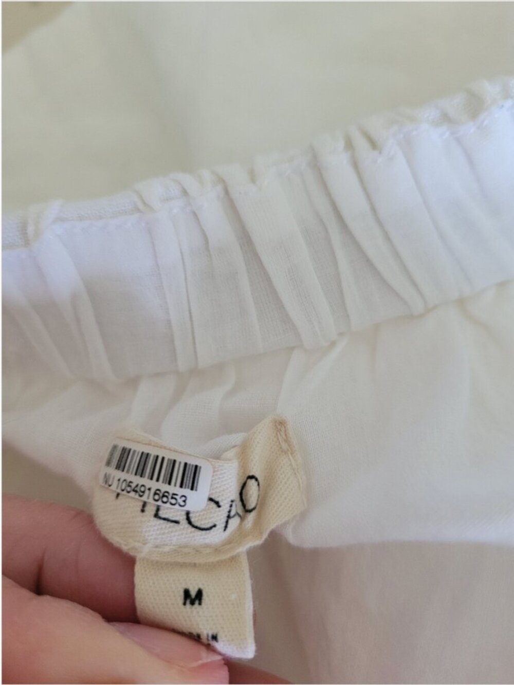 Anthropologie Pilcro Mini Embroidered Eyelet Linen Dress size M - Picture 6 of 7